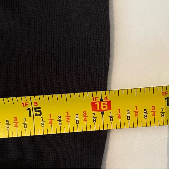 Velvet By Graham & Spencer Black W Vegan Leather Hemline Party Dress NWT Size S - Picture 13 of 15